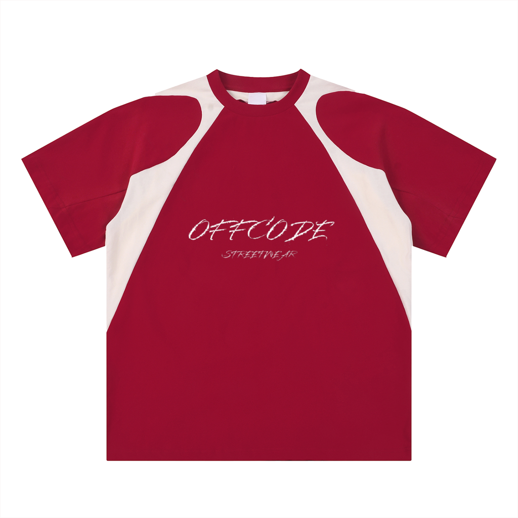 Offcode Contrast Panel  T-Shirt