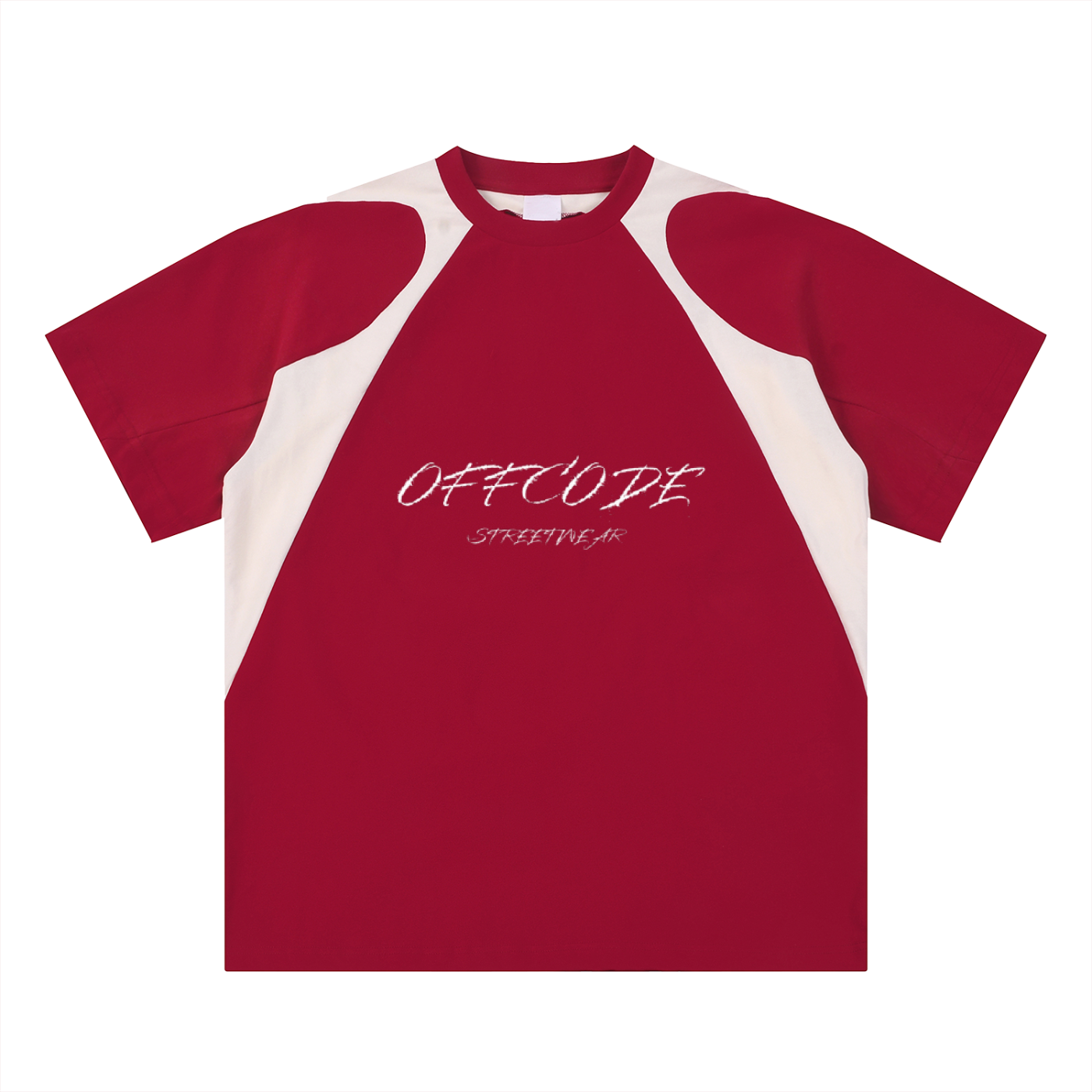 Offcode Contrast Panel  T-Shirt
