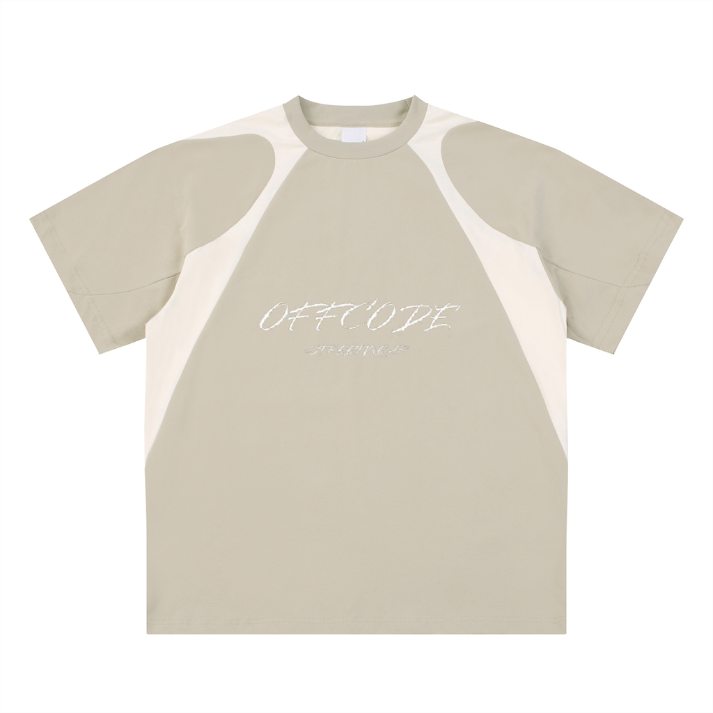 Offcode Contrast Panel  T-Shirt
