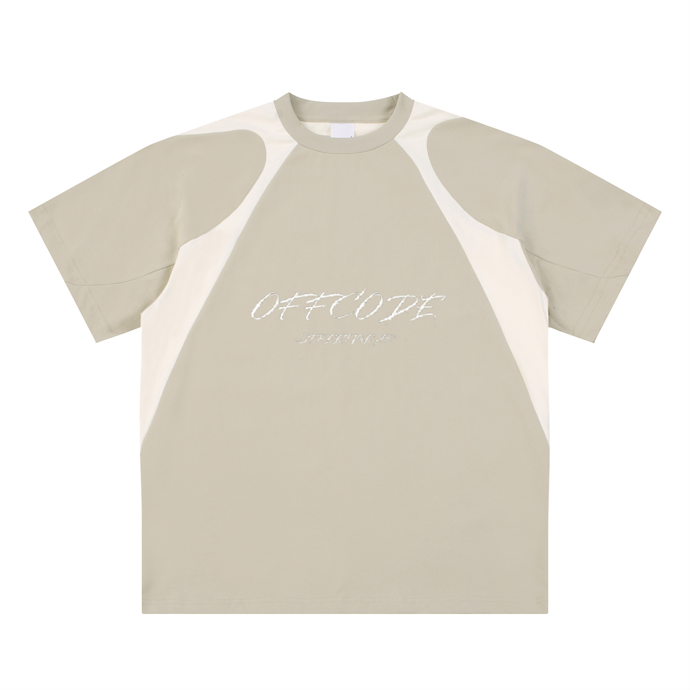 Offcode Contrast Panel  T-Shirt