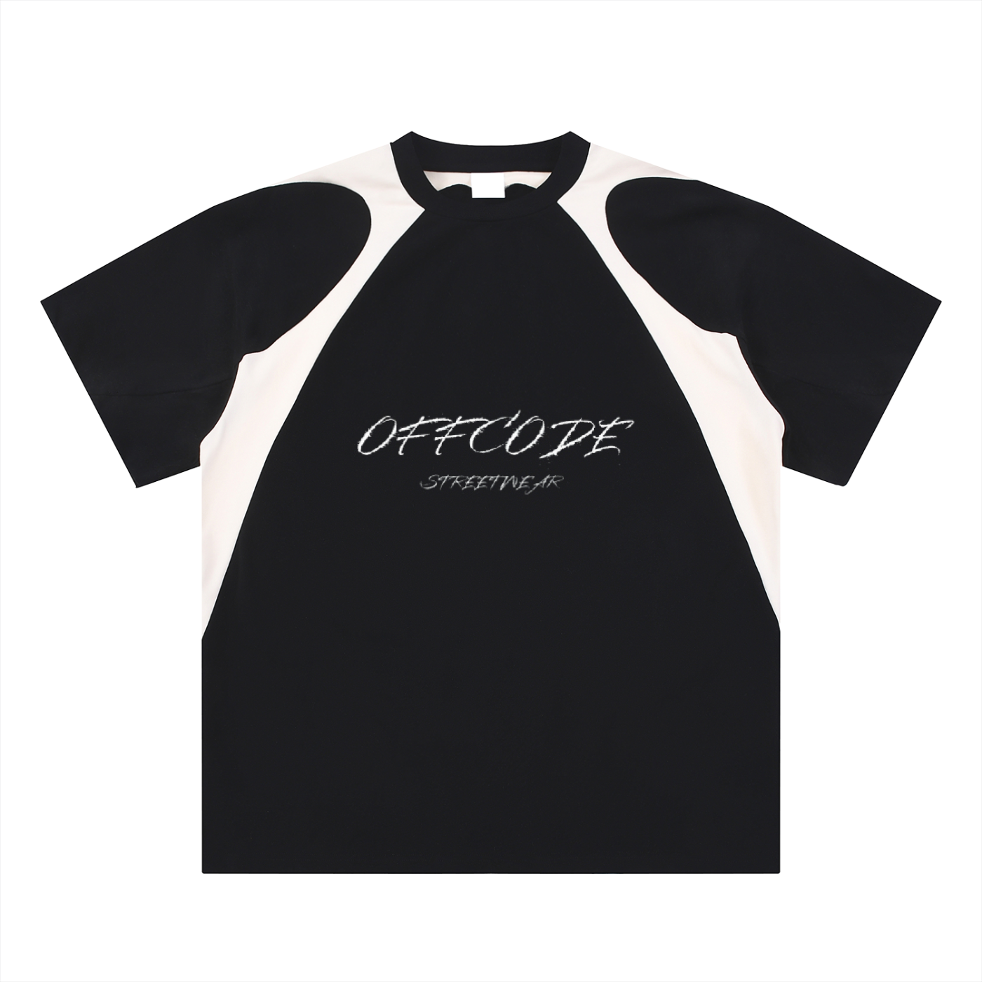 Offcode Contrast Panel  T-Shirt