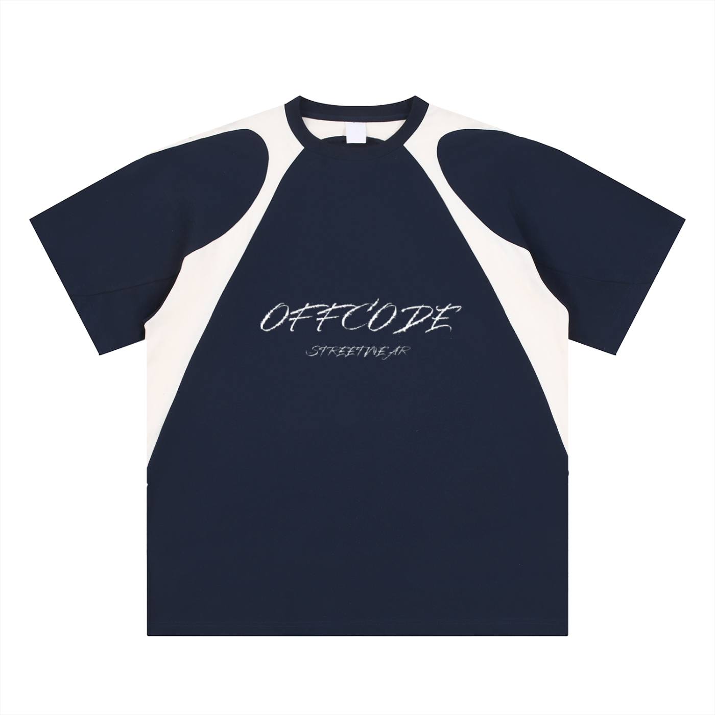 Offcode Contrast Panel  T-Shirt